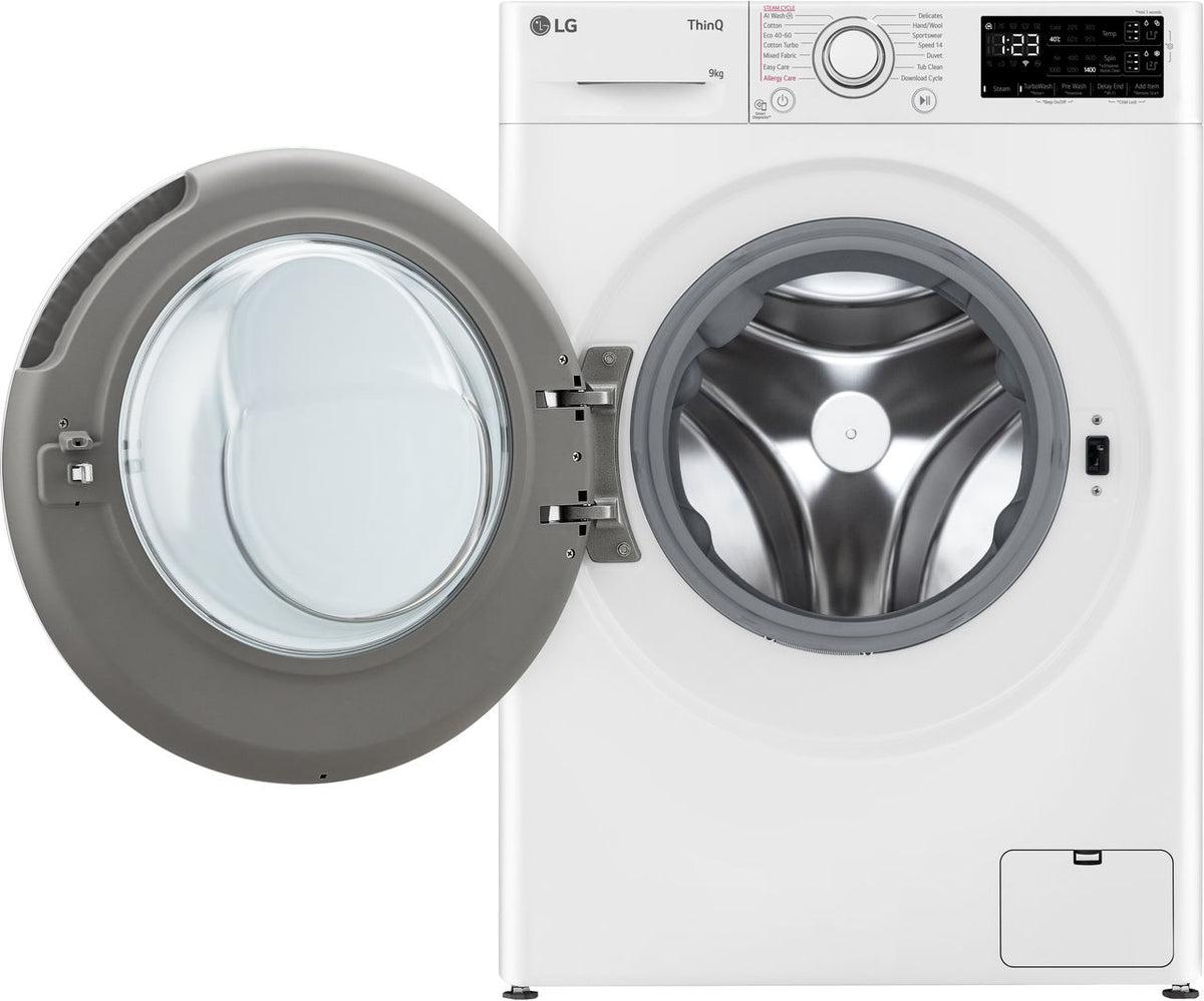 LG EZDispense™ F4Y509WWLA1 9kg Washing Machine with 1400 rpm - White - A Rated