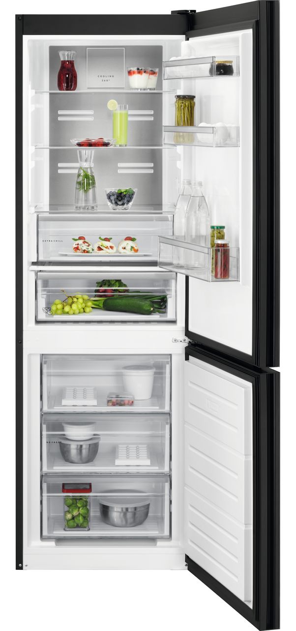 AEG 7000 UltraFresh+ RCB732E7MG 60-40 Frost Free Fridge Freezer - Black - E Rated