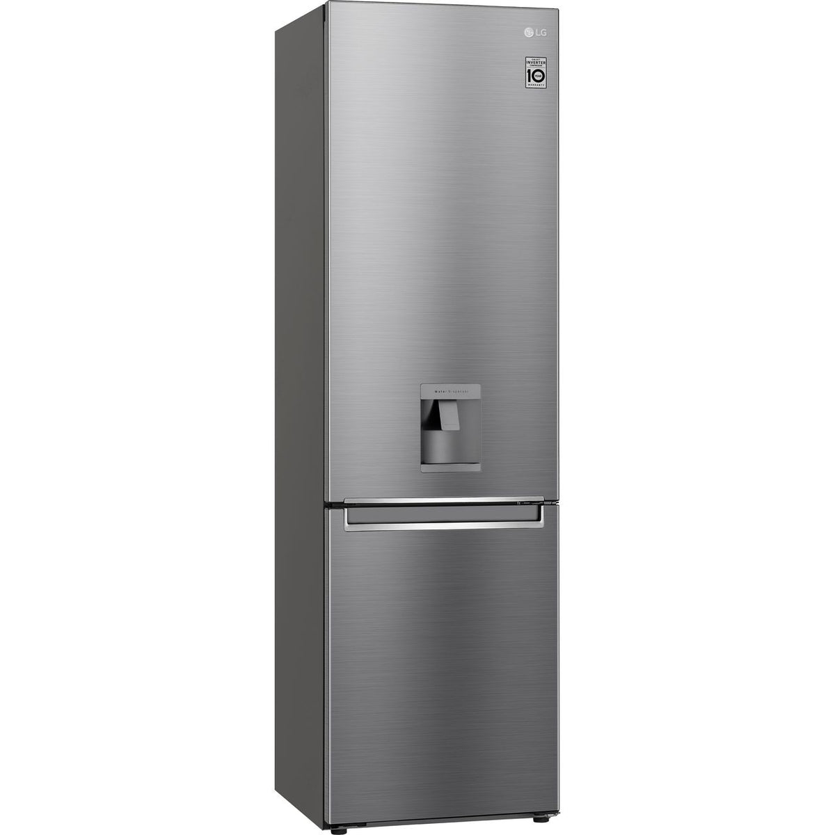 LG NatureFRESH™ GBF62PZGGN 70-30 Frost Free Fridge Freezer - Silver Steel - D Rated