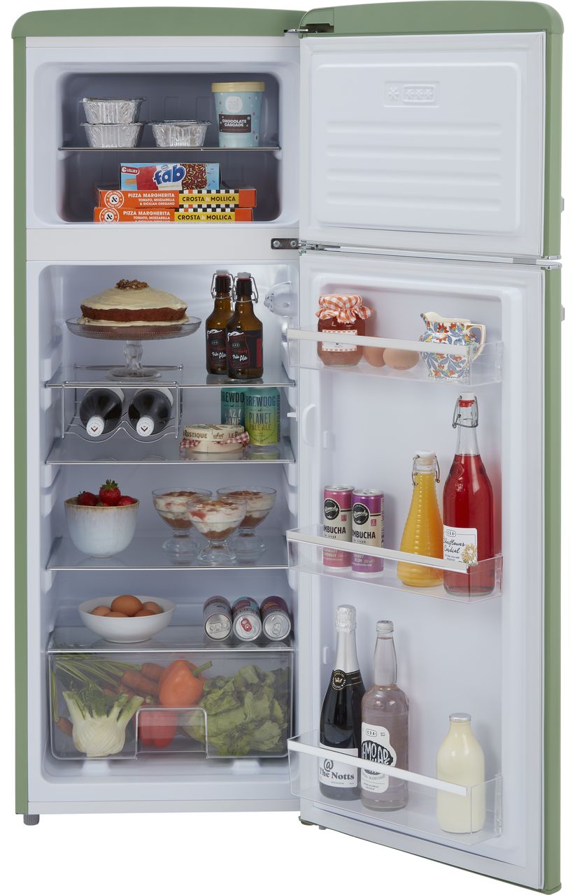 CDA Betty Meadow 90-10 Fridge Freezer - Meadow Green - D Rated