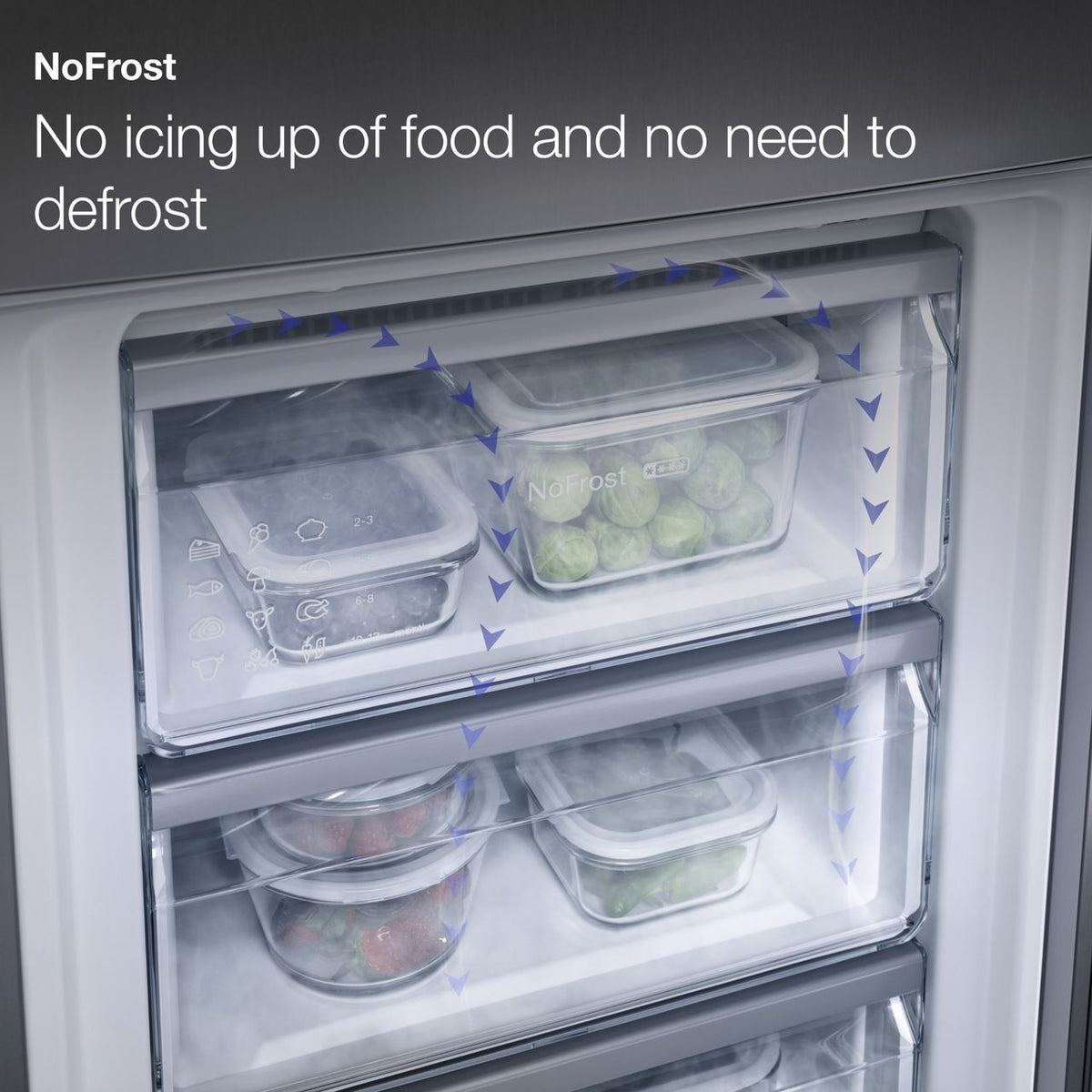 Miele KDN7713E Integrated 70-30 Frost Free Fridge Freezer with Sliding Door Fixing Kit - White - E Rated