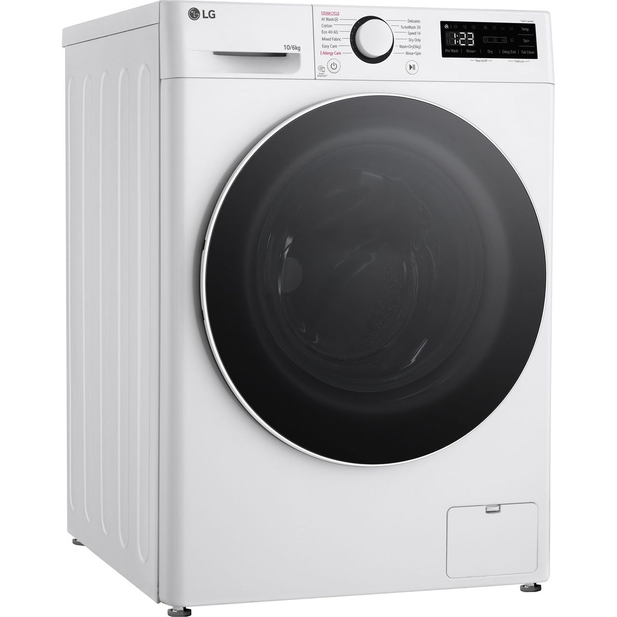 LG TurboWash™360 FWY706WWTN1 10Kg - 6Kg Washer Dryer with 1400 rpm - White - D Rated