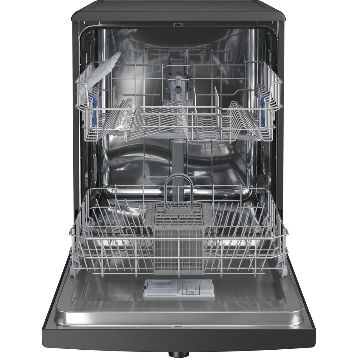 Indesit D2FHK26BUK Standard Dishwasher - Black - E Rated