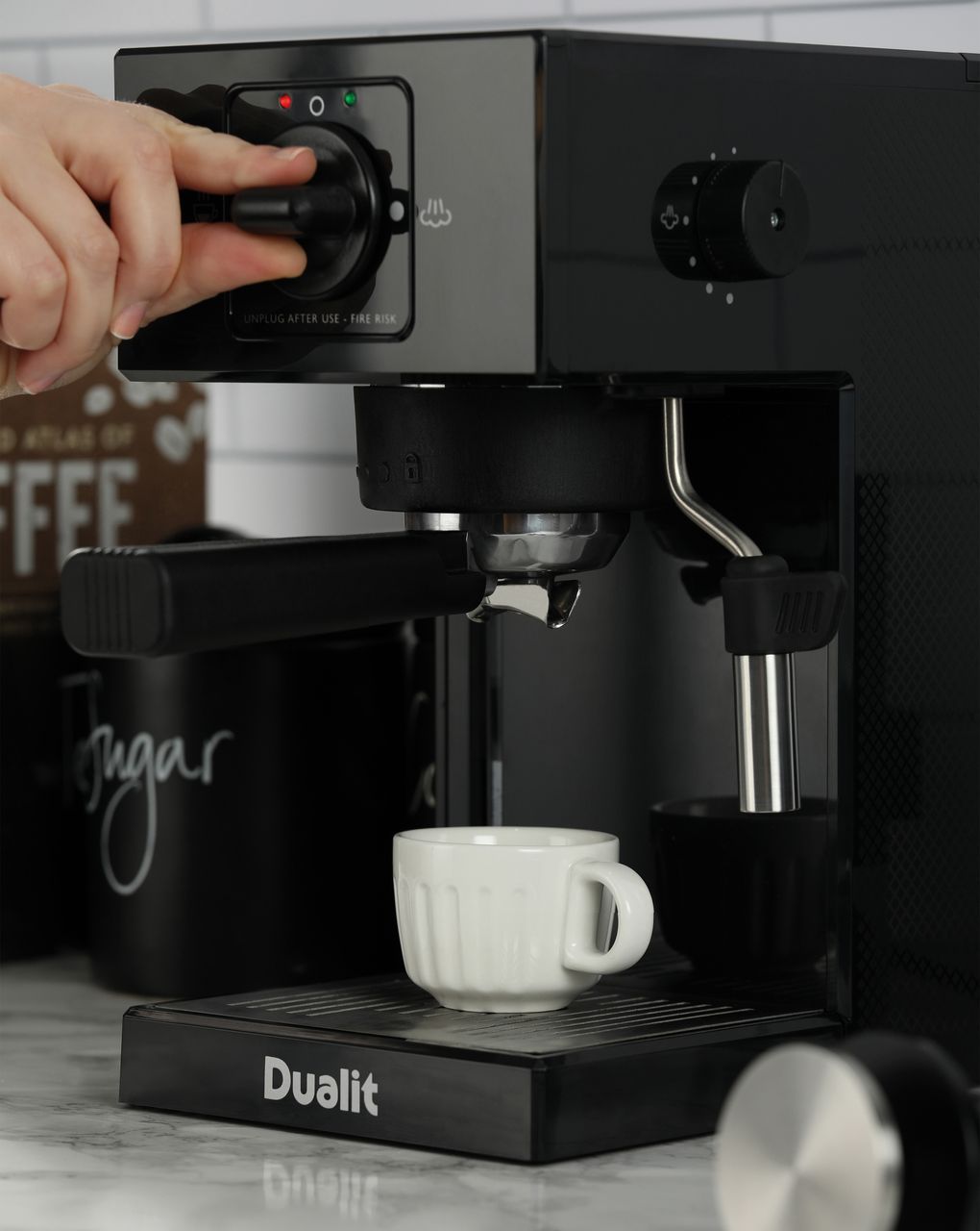 Dualit 84470 Espresso Coffee Machine - Matte Black