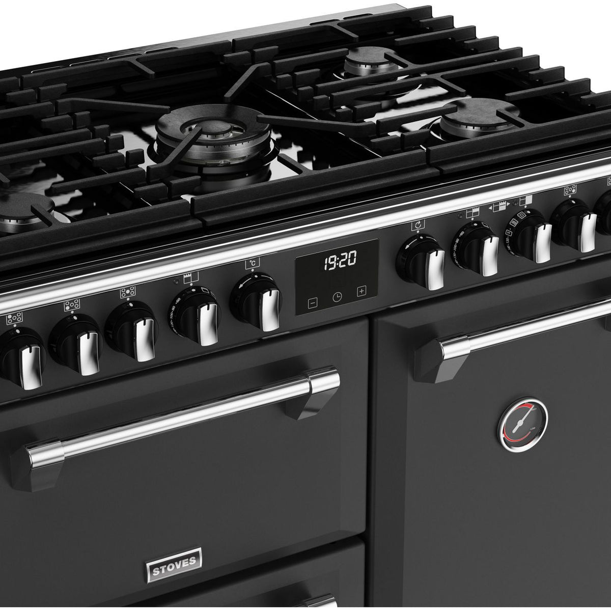 Stoves Richmond Deluxe ST DX RICH D900DF AGR Dual Fuel Range Cooker - Anthracite - A Rated