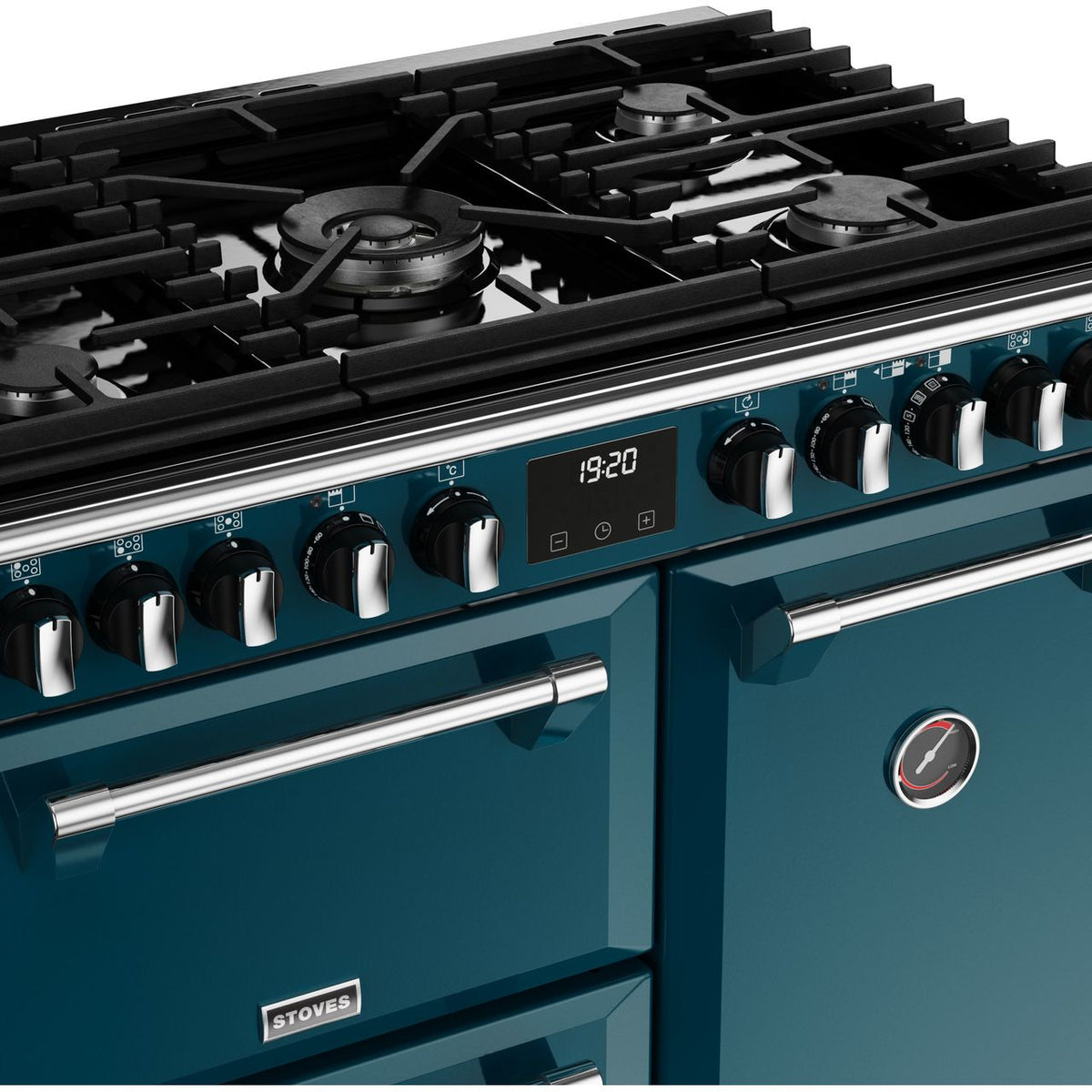 Stoves Richmond Deluxe ST DX RICH D900DF KTE_ Dual Fuel Range Cooker - Kingfisher Teal - A Rated