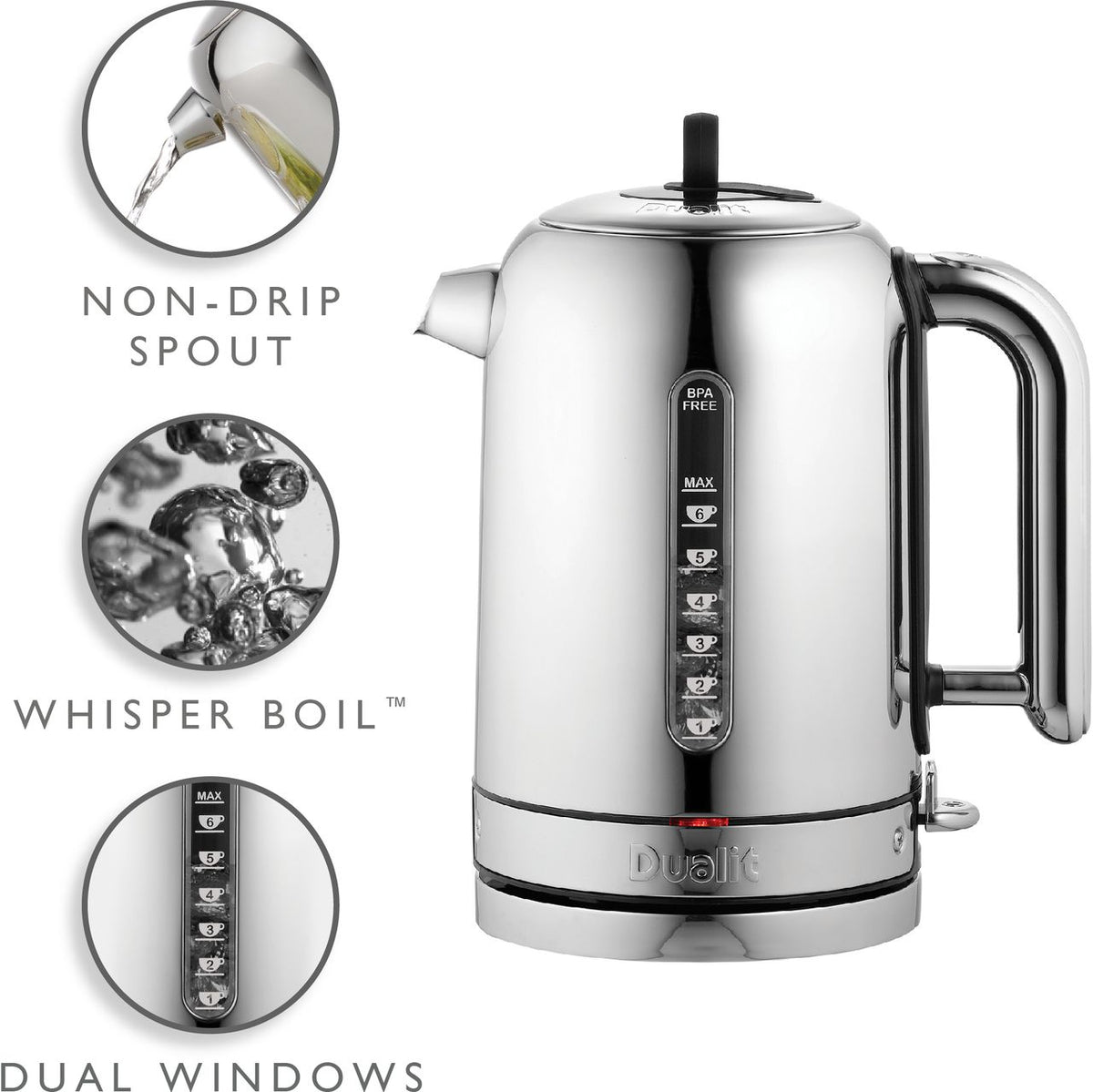 Dualit Classic 72796 Kettle - Stainless Steel