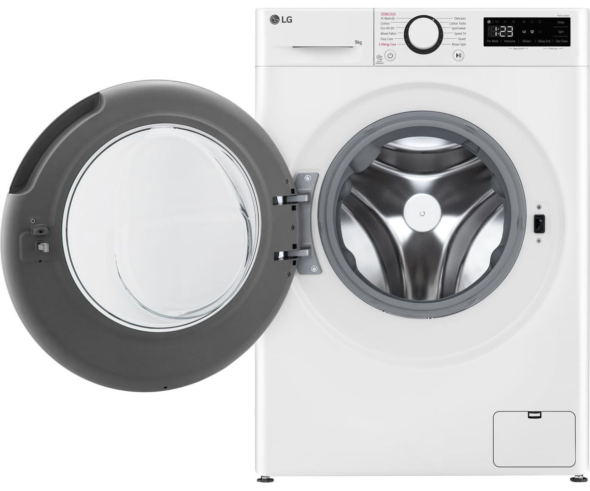 LG TurboWash™ F2Y509WBLN1 9kg Washing Machine with 1200 rpm - White - A Rated