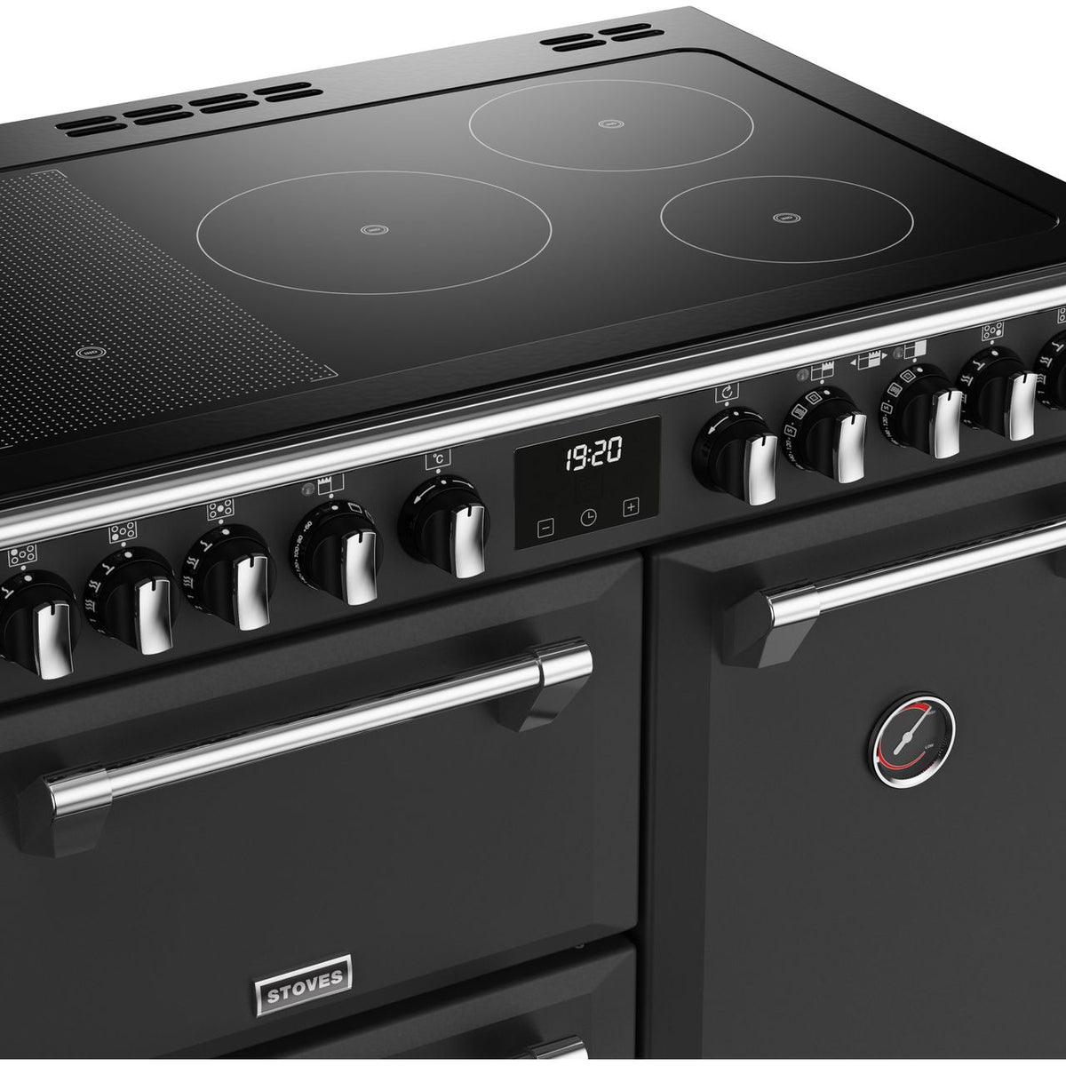 Stoves Richmond Deluxe ST DX RICH D900Ei RTY AGR Electric Range Cooker with Induction Hob - Anthracite - A-A Rated