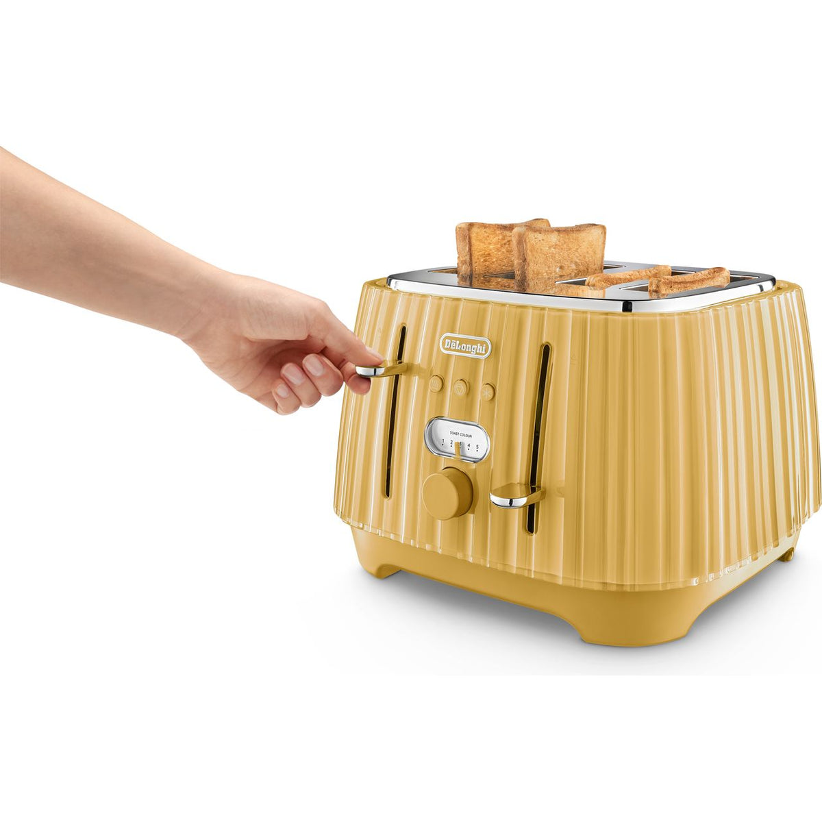 De'Longhi Ballerina CTD4003.Y 4 Slice Toaster - Yellow