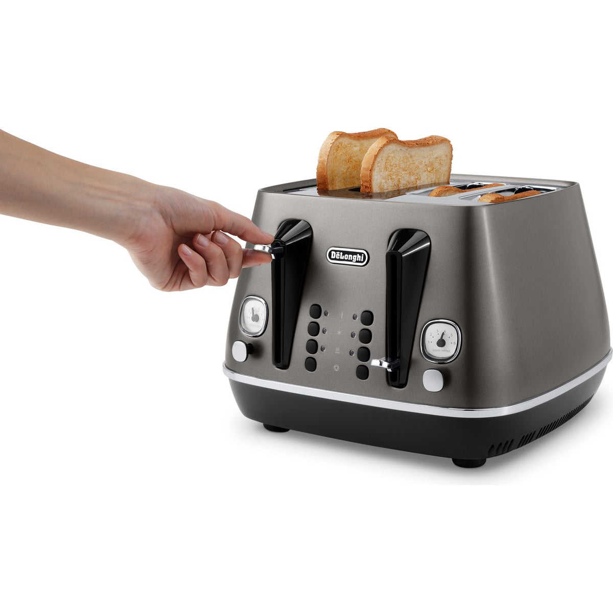 De'Longhi Distinta X CTIN4003.TB 4 Slice Toaster - Titanium