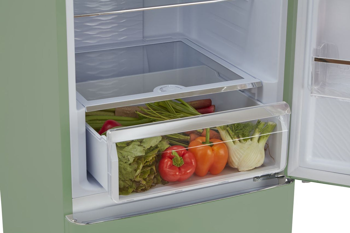 CDA Florence Meadow 60-40 Frost Free Fridge Freezer - Meadow Green - D Rated