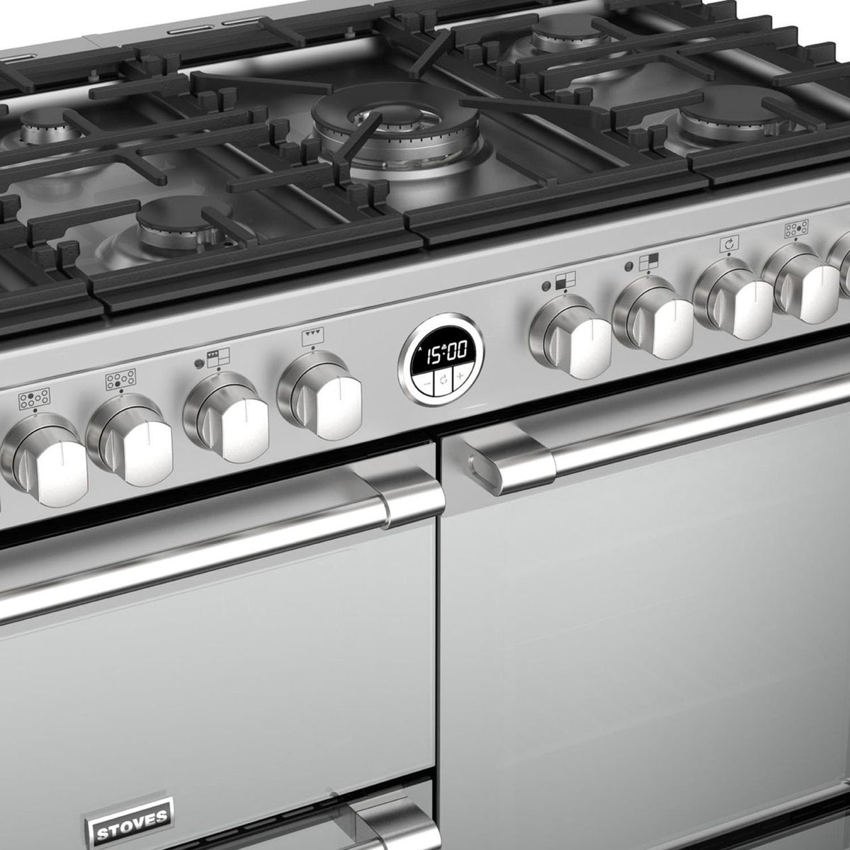 Stoves Sterling ST STER S1000DF MK22 SS 100cm Dual Fuel Range Cooker - Stainless Steel - A Rated