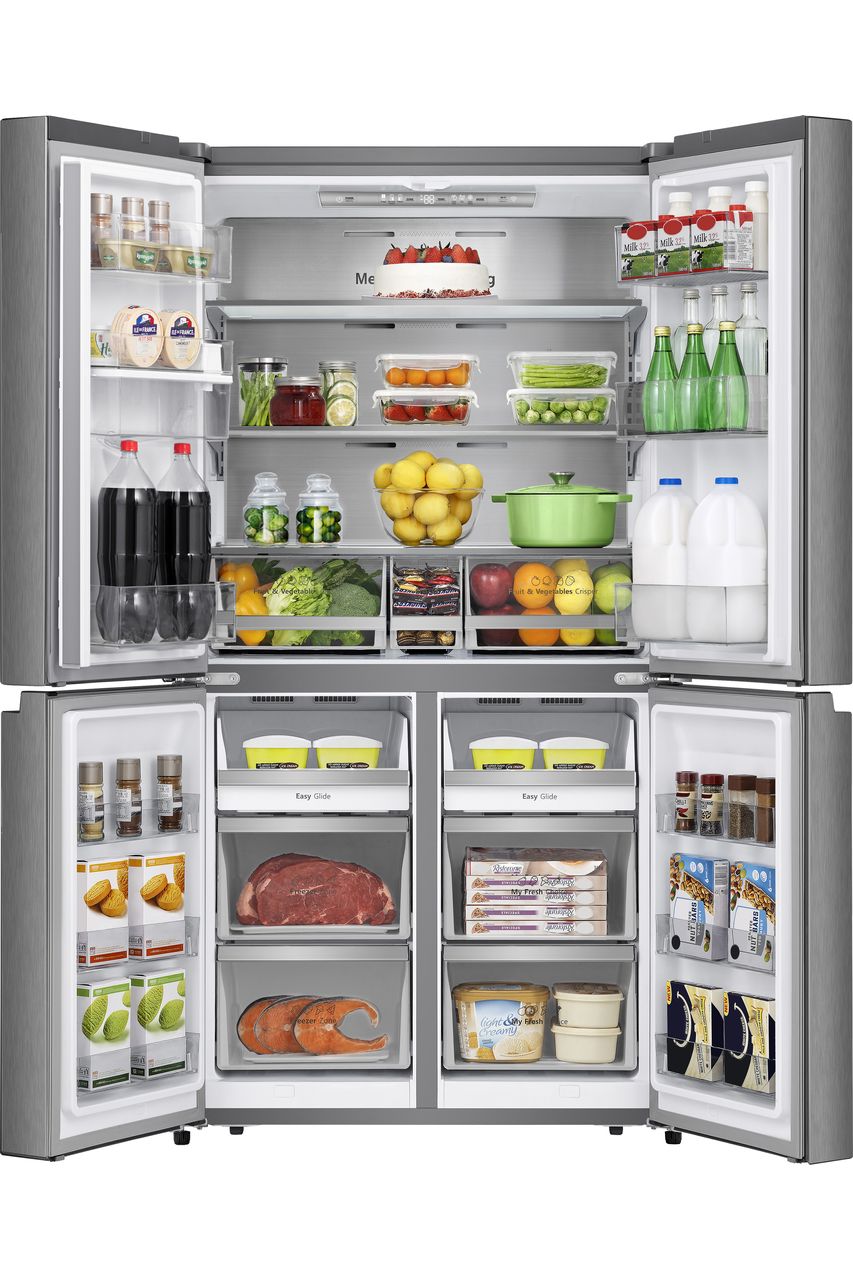 Hisense RQ758N4SWSE Wifi Connected Non-Plumbed Total No Frost American Fridge Freezer - Stainless Steel - E Rated