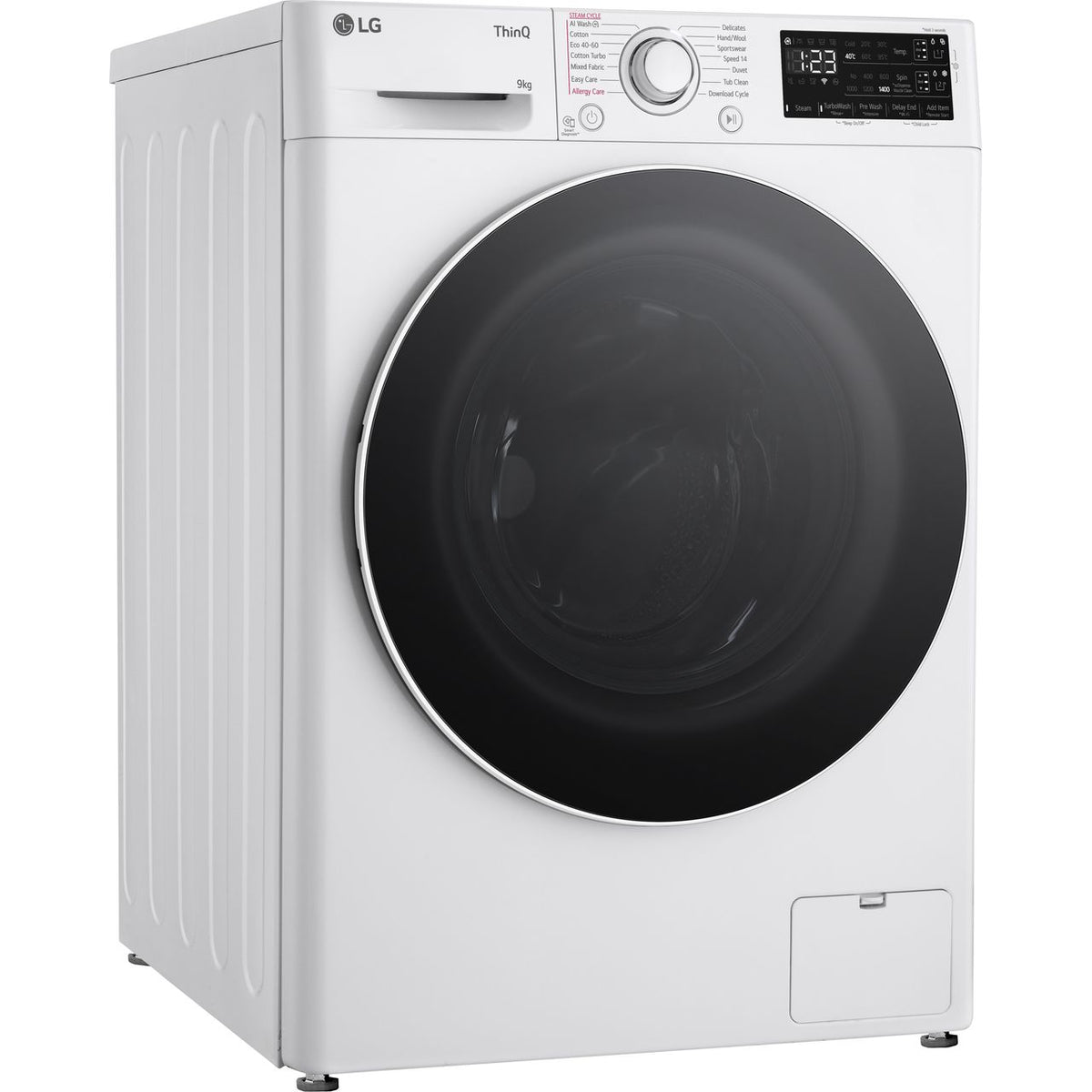 LG EZDispense™ F4Y509WWLA1 9kg Washing Machine with 1400 rpm - White - A Rated