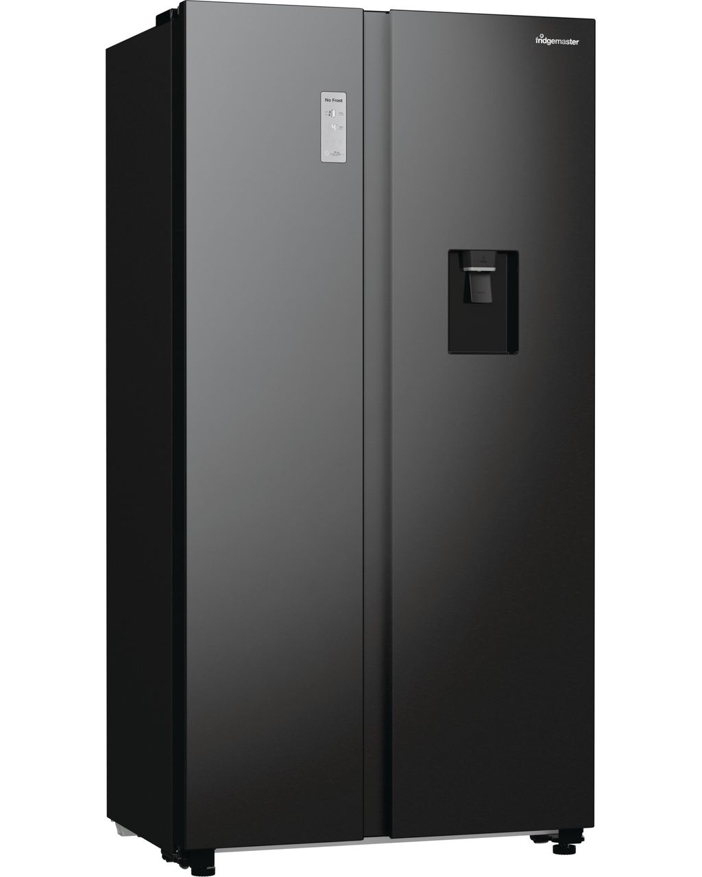 Fridgemaster MS91547BFE Non-Plumbed Total No Frost American Fridge Freezer - Black - E Rated