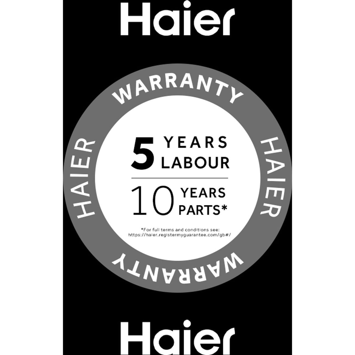 Haier i-Pro Series 7 HW100-B14979S 10kg Washing Machine with 1400rpm, Steam Function, Automatic Weight Detection, Anti-Bacterial Treatment