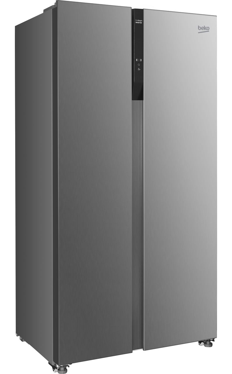 Beko ASL1532PX Frost Free American Fridge Freezer - Brushed Steel - D Rated