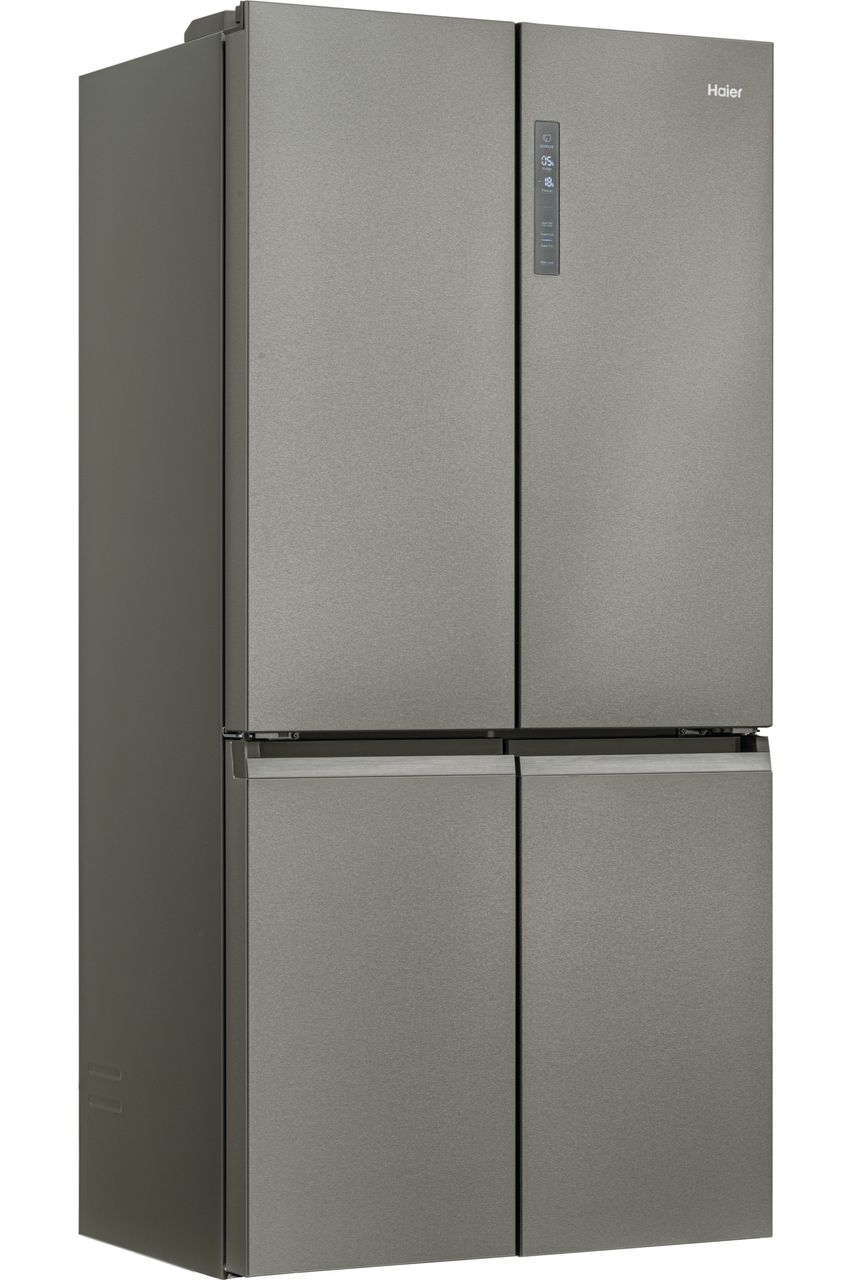 Haier Cube 90 Series 5 HCR59F19ENMM Total No Frost American Fridge Freezer - Silver - E Rated