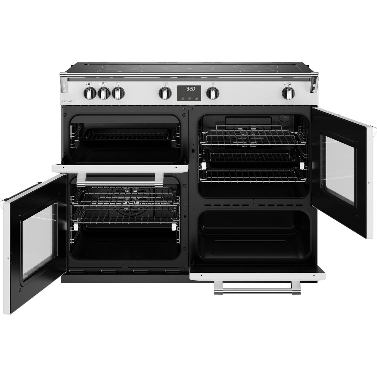 Stoves Richmond Deluxe ST DX RICH D1100Ei TCH IWH Electric Range Cooker with Induction Hob - Icy White - A Rated