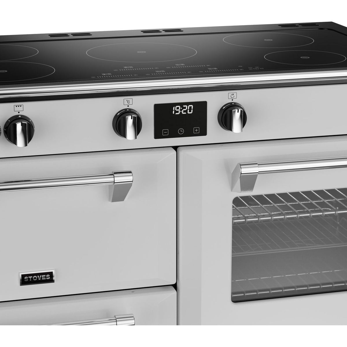 Stoves Richmond Deluxe ST DX RICH D1100Ei TCH IWH Electric Range Cooker with Induction Hob - Icy White - A Rated