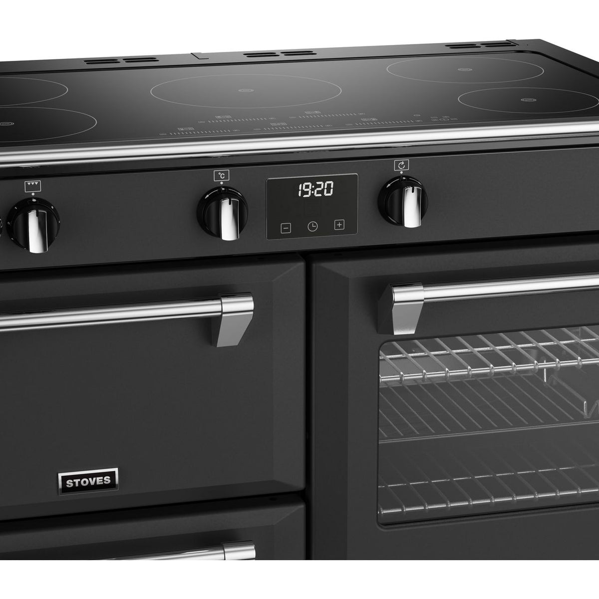 Stoves Richmond Deluxe ST DX RICH D1000Ei TCH AGR Electric Range Cooker with Induction Hob - Anthracite - A Rated