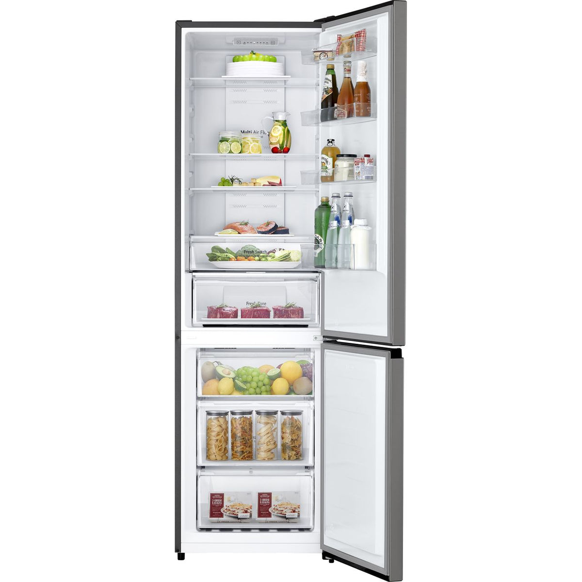 LG GBM22HSADH 70-30 Total No Frost Fridge Freezer - Silver - D Rated