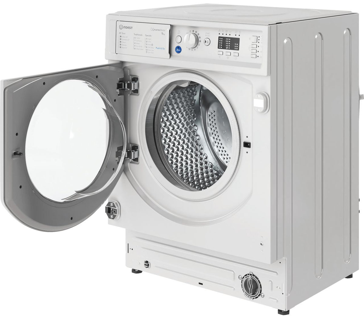 Indesit BIWMIL91485UK Integrated 9kg Washing Machine with 1400 rpm - White - B Rated