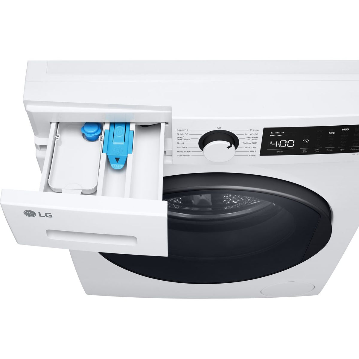 LG F4T209WSE 9kg Washing Machine with 1400 rpm - White - A Rated