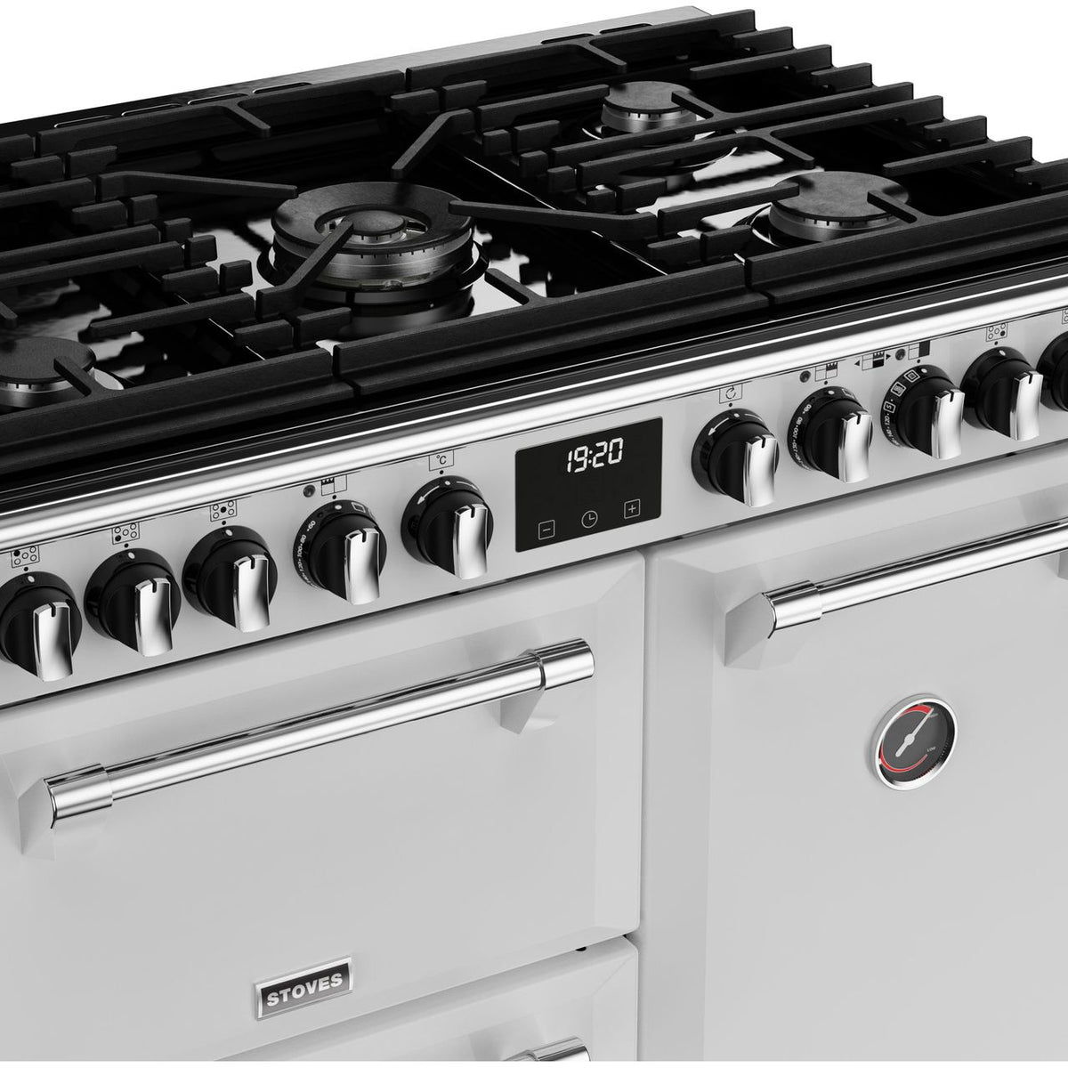 Stoves Richmond Deluxe ST DX RICH D900DF IWH Dual Fuel Range Cooker - Icy White - A Rated