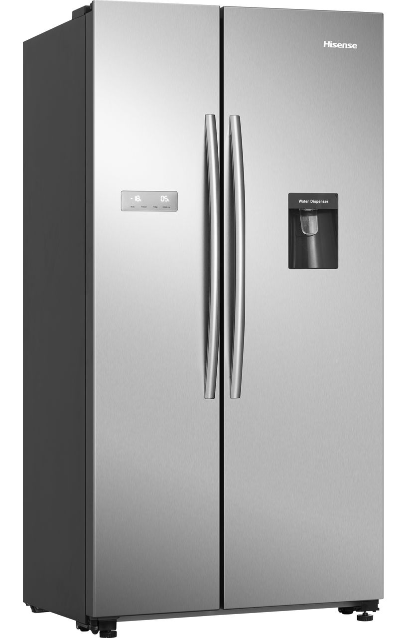 Hisense RS741N4WCE Non-Plumbed Total No Frost American Fridge Freezer - Stainless Steel - E Rated