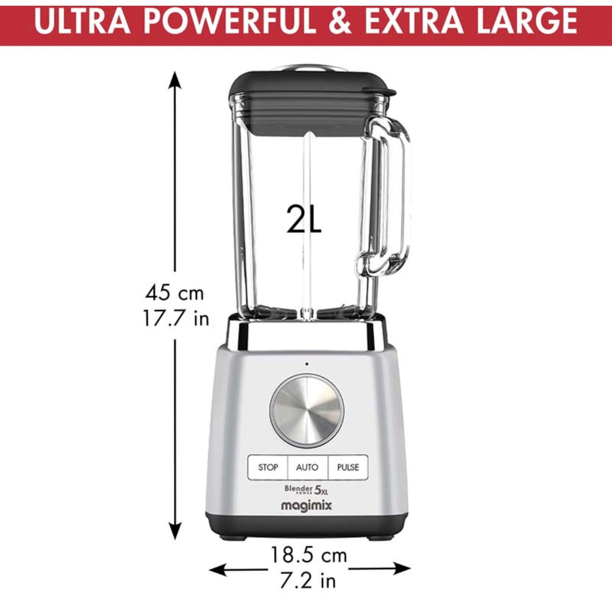 Magimix Power 5XL 11644 Tabletop blender - Silver