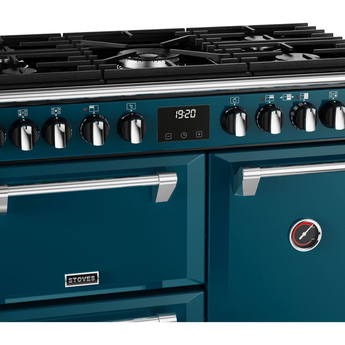 Stoves Richmond Deluxe ST DX RICH D900DF KTE_ Dual Fuel Range Cooker - Kingfisher Teal - A Rated