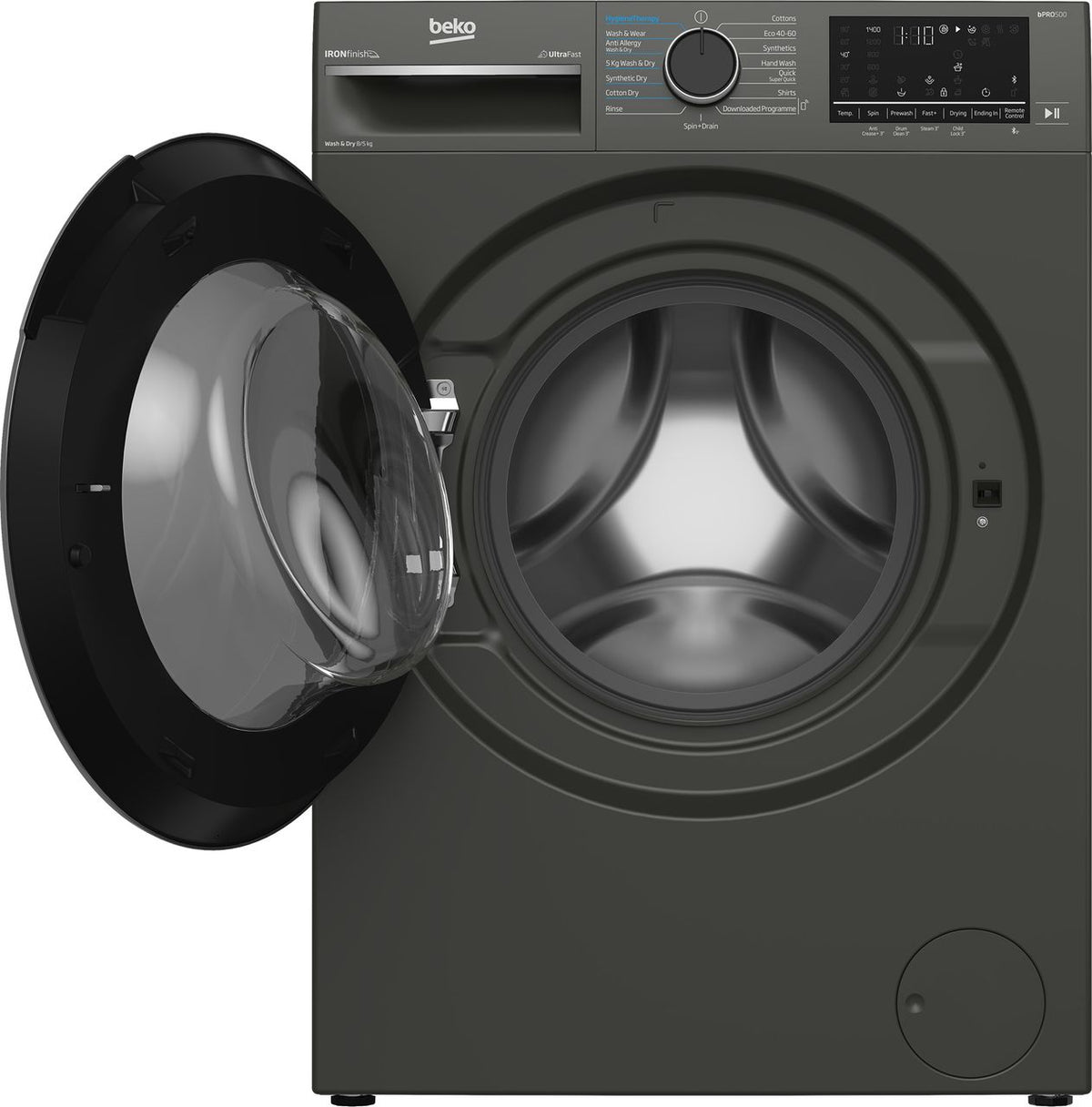 Beko B5D58544UG 8Kg - 5Kg Washer Dryer with 1400 rpm - Graphite - D Rated