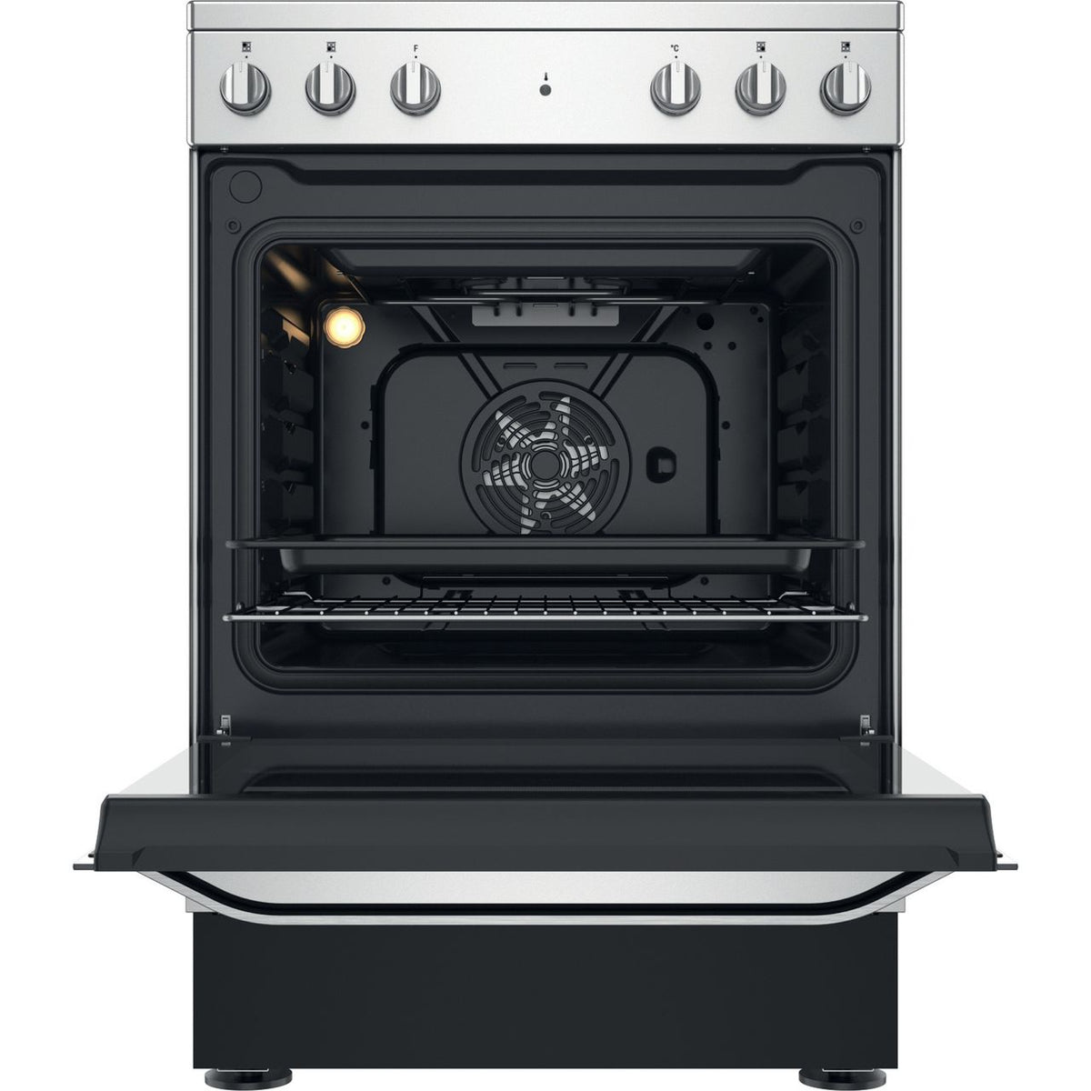 Hotpoint HS67V5KHX-UK Electric Cooker with Ceramic Hob - Inox - A Rated