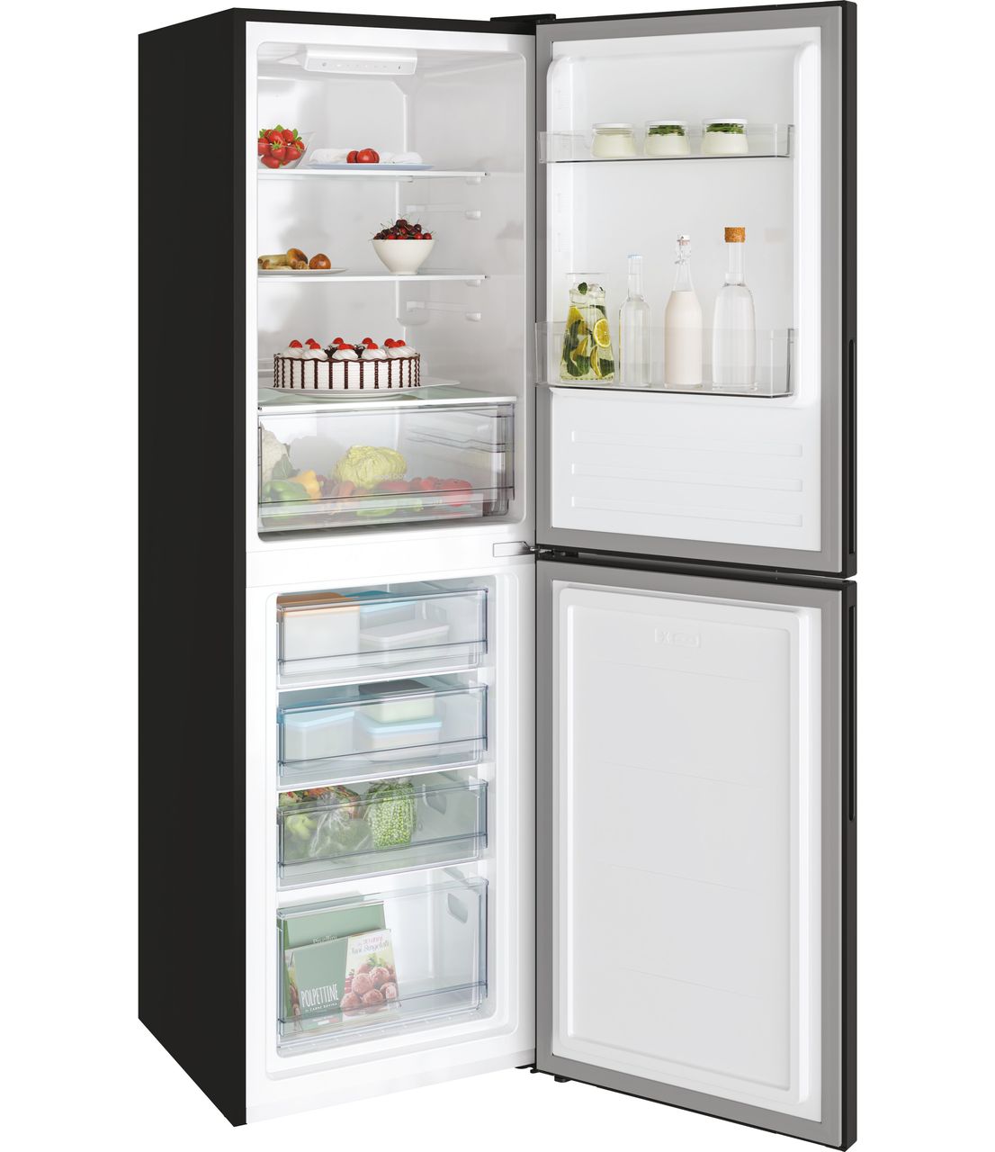 Candy CCT3L517EBK-1 50-50 Fridge Freezer - Black - E Rated