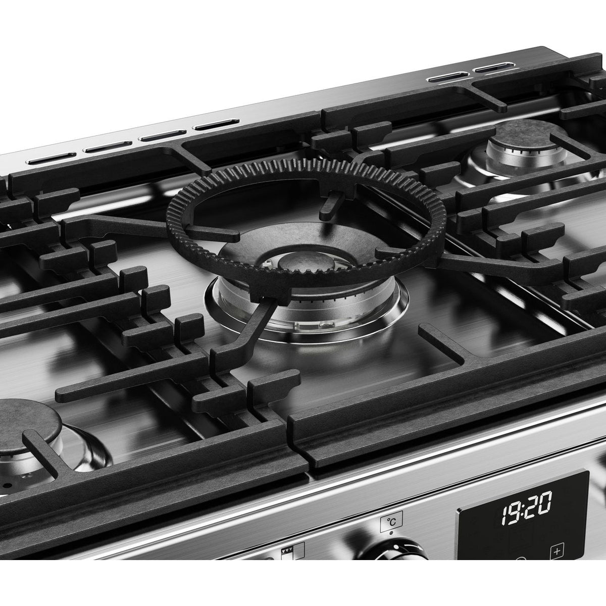 Stoves Precision Deluxe ST DX PREC D900DF SS Dual Fuel Range Cooker - Stainless Steel - Black - A-A-A Rated