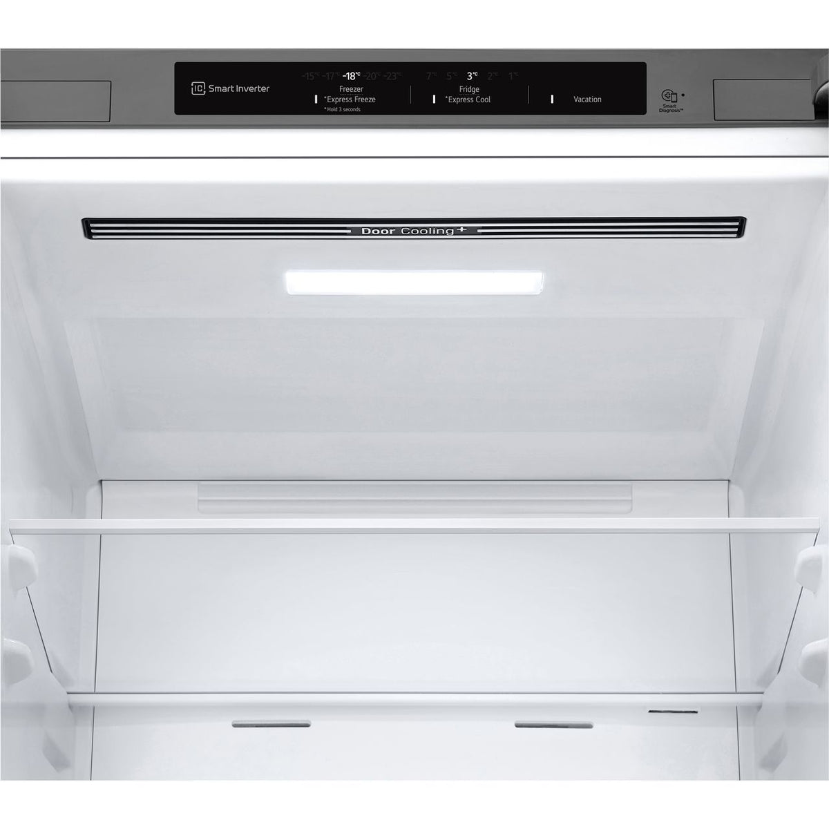 LG NatureFRESH™ GBV3100DPY 60-40 Frost Free Fridge Freezer - Prime Silver - D Rated