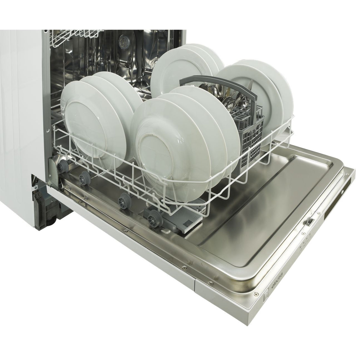 Electra C6012IE Fully Integrated Standard Dishwasher - White Control Panel with Fixed Door Fixing Kit - E Rated