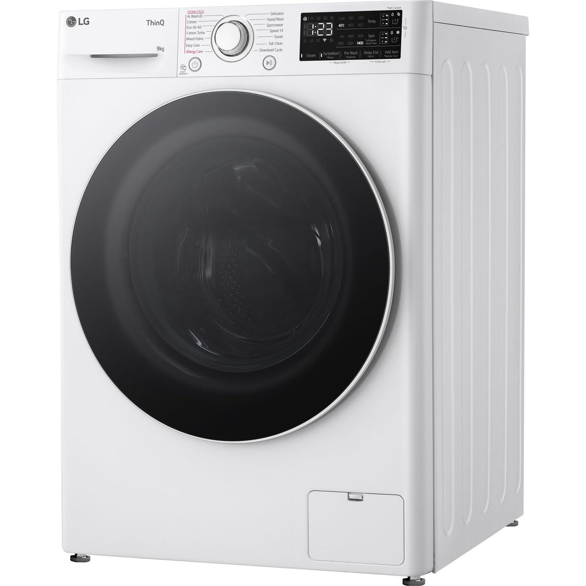 LG EZDispense™ F4Y509WWLA1 9kg Washing Machine with 1400 rpm - White - A Rated