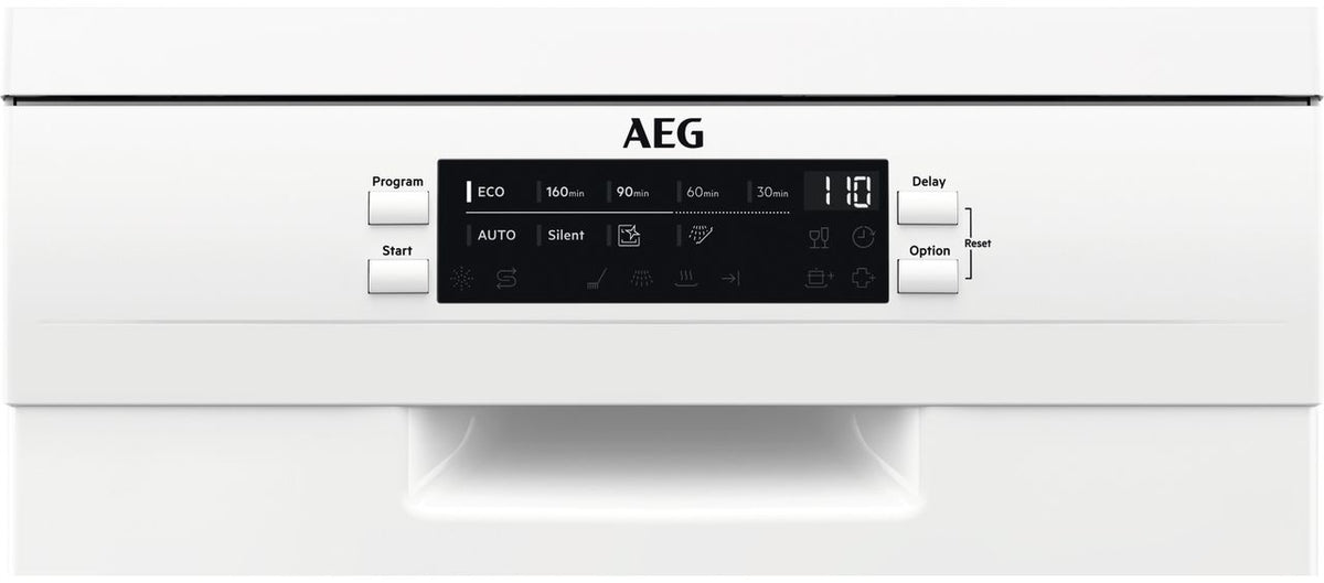 AEG FFB62417ZW Slimline Dishwasher - White - E Rated