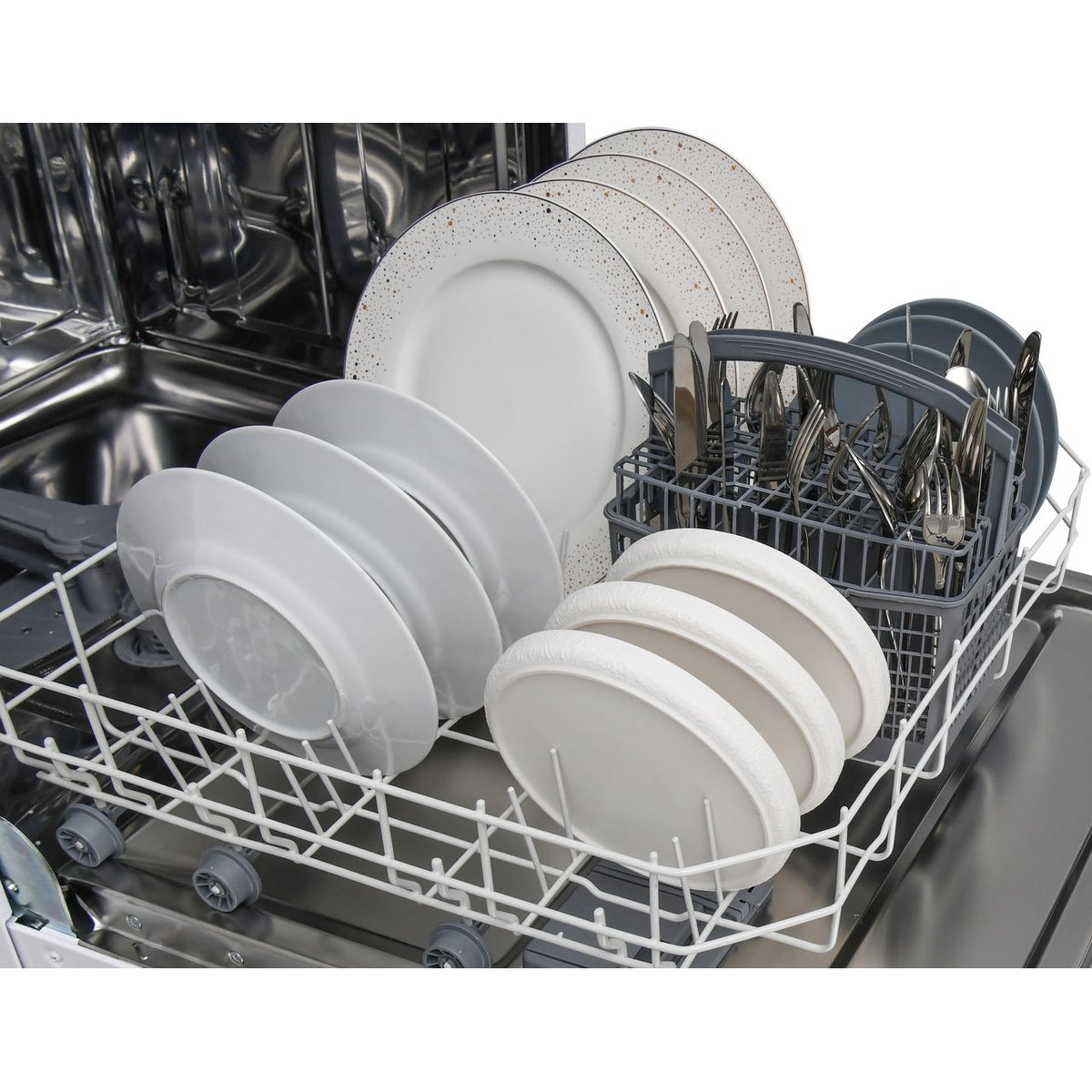 Electra C6012IE Fully Integrated Standard Dishwasher - White Control Panel with Fixed Door Fixing Kit - E Rated