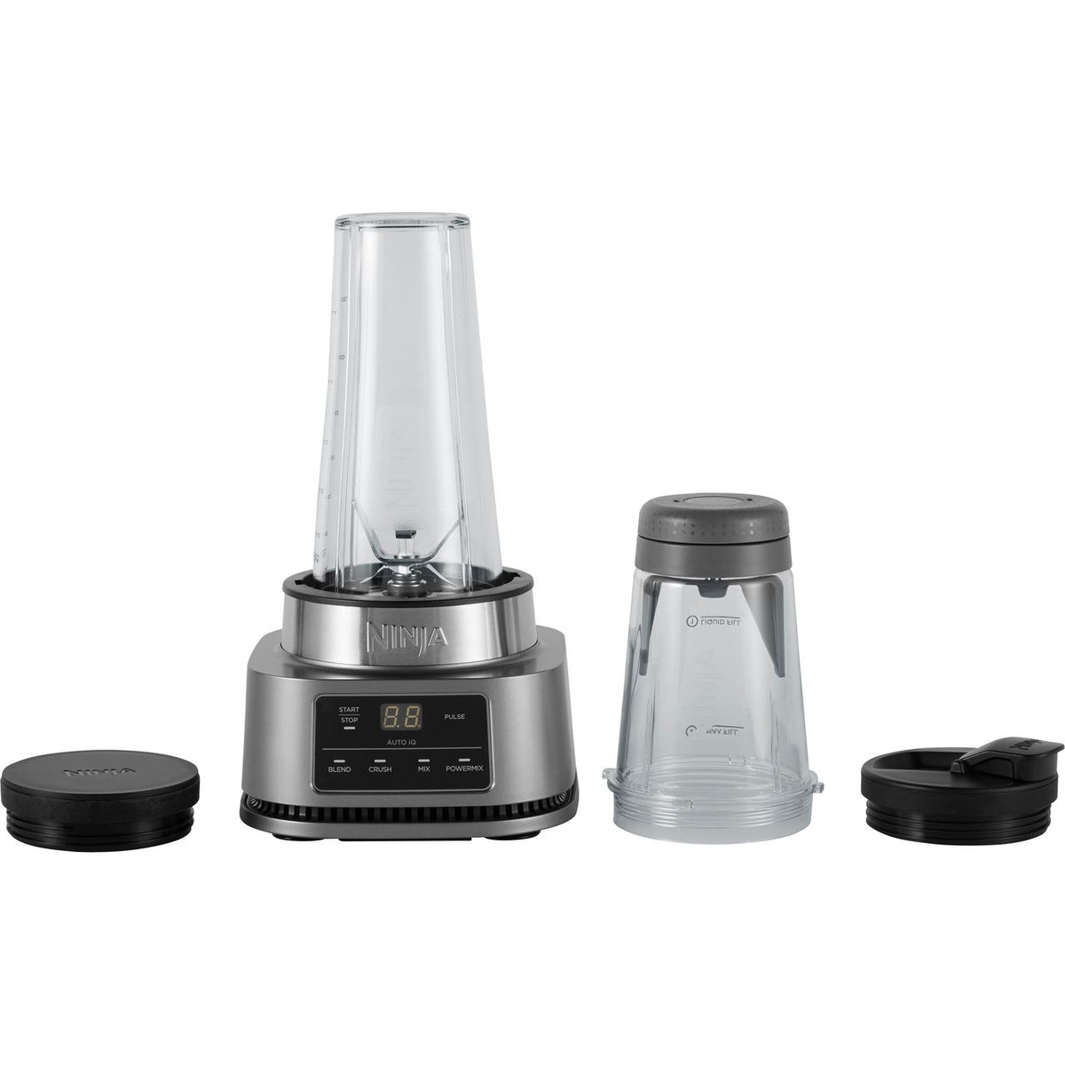 Ninja Foodi Power Nutri 2-in-1 CB100UK 0.7 Litre Blender with 3 Accessories - Silver