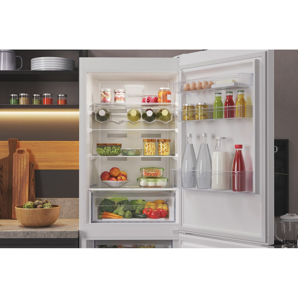 Hotpoint HTFC850TI1W1 50-50 Total No Frost Fridge Freezer - White - F Rated