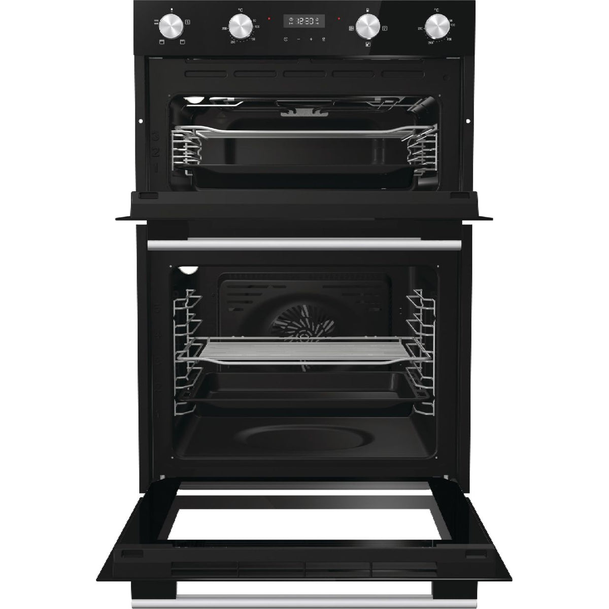 Hisense BI6095HIGUK Built In Electric Double Oven and Induction Hob Pack - Black - A-A Rated