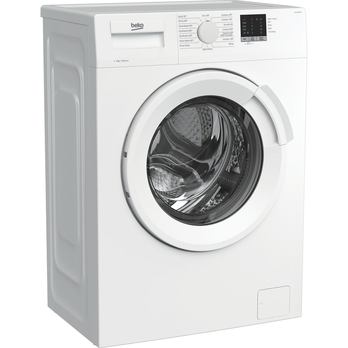 Beko WTL72051W 7kg Washing Machine with 1200 rpm - White - D Rated