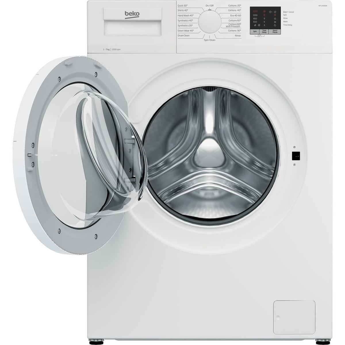 Beko WTL72051W 7kg Washing Machine with 1200 rpm - White - D Rated