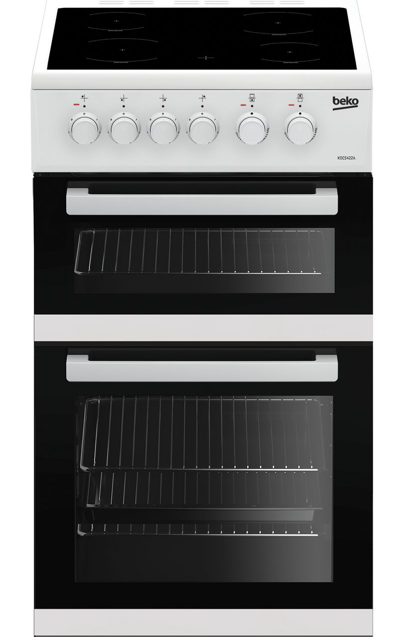 Beko KDC5422AW Electric Cooker with Ceramic Hob - White - A Rated