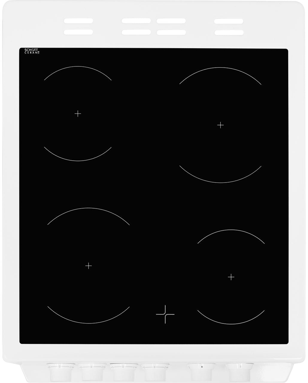 Beko KDC5422AW Electric Cooker with Ceramic Hob - White - A Rated