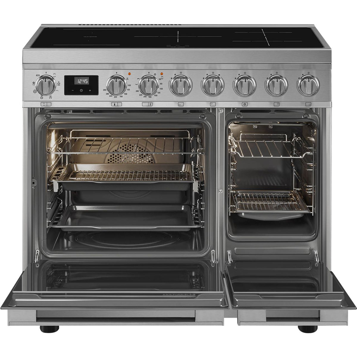 Smeg Portofino CPF92IMX Electric Range Cooker with Induction Hob - Stainless Steel - A-A Rated